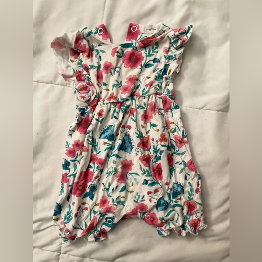 Floral bubble romper